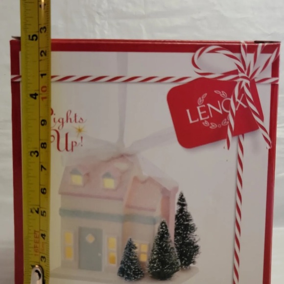 Lenox Light Up Cape Cod House Ornament Christmas Holiday Warm White 3" - Picture 7 of 8